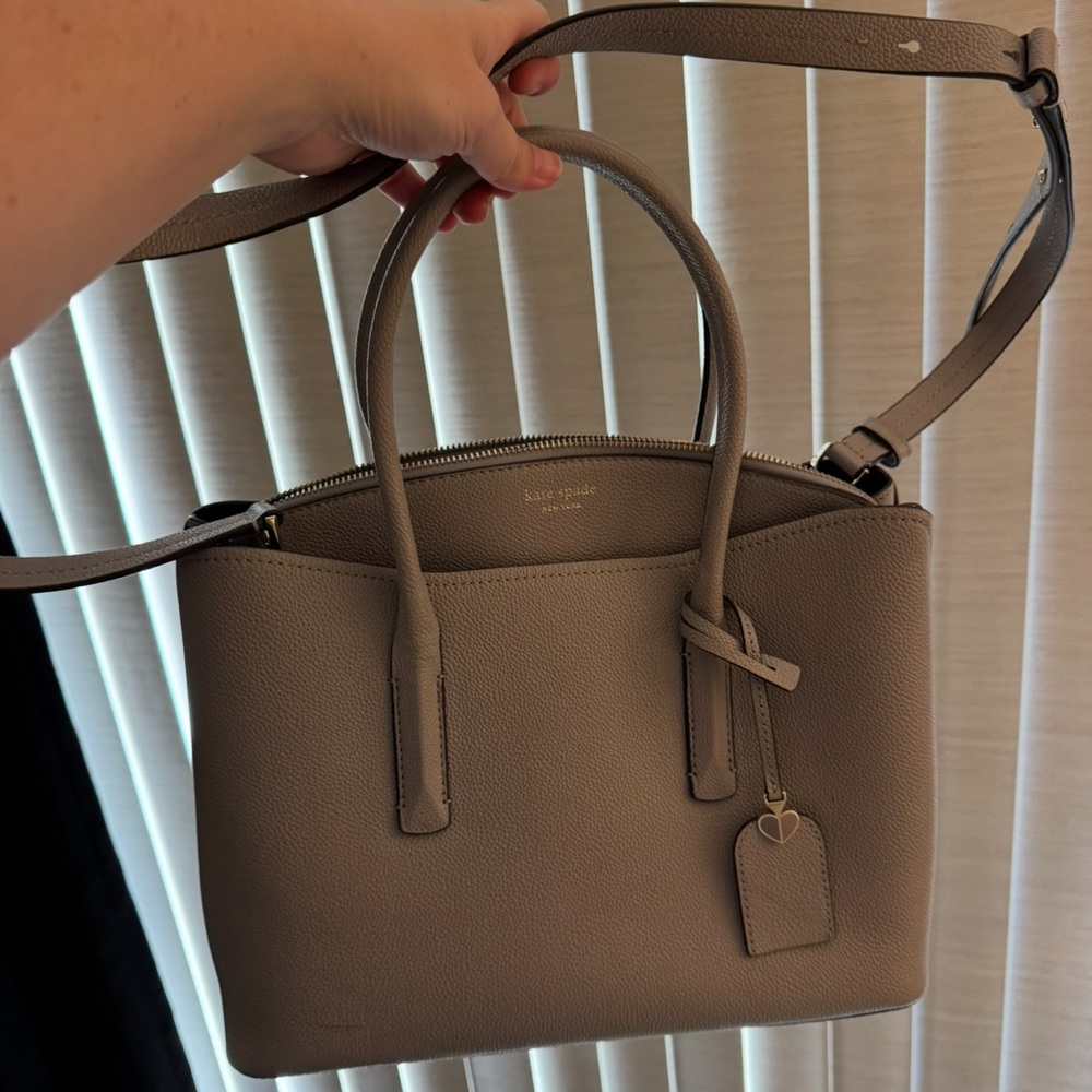 Kate Spade Taupe Satchel Shoulder Bag